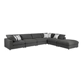 Coaster Serene 6-piece Upholstered Modular Sectional Charcoal Model 551324-SET